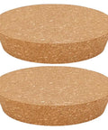 Two Pack Large Cork Stoppers For Bottles And Jars 5 To 6 Inch Tapered Wood Bottle Lids Wooden Canning Jar Plugs