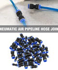 Assorted 50 Pieces Quick Connect Air Hose Fittings For 4mm 6mm 8mm 10mm 12mm Tubing Easy Push To Connect Pneumatic Airline