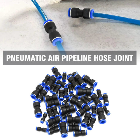 Assorted 50 Pieces Quick Connect Air Hose Fittings For 4mm 6mm 8mm 10mm 12mm Tubing Easy Push To Connect Pneumatic Airline