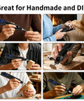 Built Different Cordless Rotary Tool Kit With Nine Adjustable Speeds And Fast Usb Charging Versatile Electric Engraver for DIY projects.
