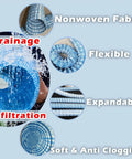 Frost-Resistant Perforated Drainage Pipe For French Drains No-Dig Solutions 60mm 80mm 110mm With 80m Lengths Ideal For Lawn