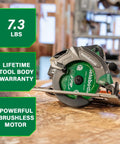 Go To 18V MultiVolt Cordless Circular Saw With 7 1/4 Inch Blade High Torque Lightweight Build shown on a wooden surface