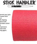 Premium Anti Slip Cotton Gauze Drumstick Grip Tape Pro Four Pack Red roll showcasing 1.5in wide cotton gauze material.