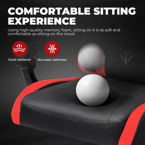 Ergonomic High Back Gaming Chair With Height Adjustable Recline 300 Lbs Capacity Linkage Armrests Lumbar Support