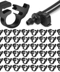 25 Pack One Quarter Inch Max Grip Double Gripping Nylon Hose Clamps With Adjustable Ratcheting Mechanism For Garden Irrigation Snap Tight Sealing Of Tubing And Pipes Leakproof Fix For Home Farm Drip Systems