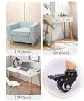 Heavy Duty Wooden Table Legs Set Of Four Rock Solid Tapered Design With Smooth Rolling Casters and Secure Brakes in home settings.