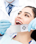 Pro Grade Dental Occlusal Photographic Mirror System With Four Rhodium Intraoral Reflective Mirrors, Anti Fog Fan, LED Lighting Handle, Plated Glass Reflectors, And Comprehensive Oral Inspection Kit used for intraoral exam