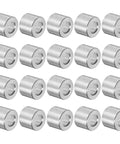 Aluminum Spacer Set 5mm Bore 10mm OD 8mm Length Standoff Bushing For M5 Screws Bolts And Rods Plain Finish Round Spacers Durable Aluminum Alloy Great Heat Dissipation 20 Pieces arranged in rows