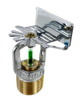 Quick Reaction Sidewall Fire Sprinkler Rated At 200 Degrees Fahrenheit With One Half Inch Hookup Chrome Wall Mounted Head detail view.