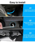 Step-by-step guide to installing Wrangler Sun Visor Clip Repair Kit Aluminum Alloy Beefy Durable Build Pack Of 2 Black