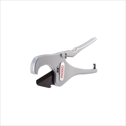 Ratcheting Pipe And Tubing Cutter For Plastic And Multilayer Tubes, 1/8 To 2-3/8 Inch OD Capacity, Aluminum Handle, Easy Ratcheting Action, Clean, Precise Cuts On PVC CPVC PEX PE Rubber Hose For Home Or Pro Use