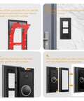 Step-by-step installation of Adhesive Video Doorbell Mount For Video Doorbell Wired 2021 Release with 3M backing and screws.