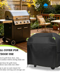 Char Griller Gravity 980 Grill Cover 2021 2026 Tough As Nails Weather Resistant Outdoor BBQ Shield on patio with grill