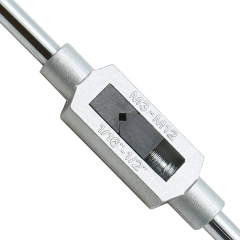 Adjustable Tap Wrench M3 M12 With One Sixteenth To One Half Inch Capacity Tap Handle And Reamer Tool Pro Grade Heavy Duty Steel Construction