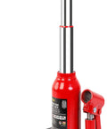 Beefy 8 Ton Double Ram Welded Bottle Jack for Cars, Trucks, and SUVs - 16,000 Lbs Capacity With 6.69 Inch Minimum Lift and 16.15 Inch Maximum Lift