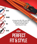 3 Point Tie Down Ratchet Strap For Jet Ski Sea Doo And WaveRunner Transom Straps Heavy Duty Polyester Webbing color options