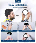 Installation guide for Twelve Pack Ultra Thin LED Recessed Ceiling Lights With J Box Five CCT Selectable 2700K 3000K 3500K 4000K 5000K Dimmable Canless Downlight 12W Equivalent To 110W 1050 Lumens Black ETL