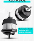 Bulletproof Engine Motor Mount Kit For Chevy Traverse Buick Enclave Gmc Acadia Pontiac Outlook 36 Liter V6 Automatic 2009 Thru 2017 Straight Bolt Up Front Rear Assembly showing two angles of assembly