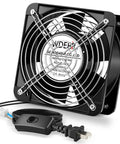 Beefy 6 Inch Axial Fan 110V 120V AC 150x50mm Metal Cooling Fan Delivers 201 To 236 CFM At 2700 RPM for cooling applications.