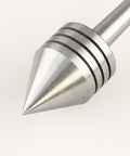 Front view of Hurricane Turning Tools live tailstock center for wood lathe, 60-degree point, #1MT