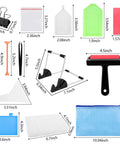 Diamond Painting Light Pad Kit A4 With LED Tracing Box And 5D Tool Set components layout with dimensions displayed.