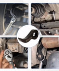 Pry Bar Wrench Adapter Head For Half Inch Drive Ratchets, Beefed Up Adjustable Angle Crowbar Attachment With Square Eight Point Profile, Converts Breaker Bar To Ratchet, Built For Tight Spaces And Hard To Reach Fasteners