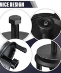 Heavy Duty Harmonic Balancer Puller Kit For Crank Pulley Removal With A Zero Hassle Clip Grip, close-up of components design.
