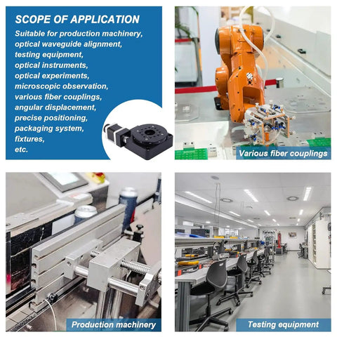 Precision Electric Rotating Platform For Optical Alignment, various fiber couplings, production machinery, testing equipment