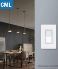 Matte White Decorator Rocker Paddle Light Switch 50 Pack Single Pole 15A 120 To 277V On Off Interrupter UL Listed Scratch Resistant Polycarbonate Housing 10000 Plus Cycle Tested For Residential And Commercial Use, wall plate not included