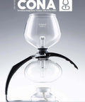 DGENIUS All Glass Siphon Coffee Maker With Glass Filter Rod No Paper Or Cloth Brewing Industrial Design Classic