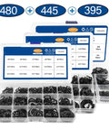 C Type External And Internal Circlip Kit Set 5mm To 19mm External Rings And 8mm To 24mm Internal Rings Carbon Steel E Clip Snap Ring Set M1.2 To M15
