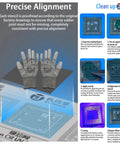 Green Oil UV Stencil Set for iPhone 16 Pro Max Down to iPhone 8 Universal Solder Mask Repair Kit illustration with gloves and instructions
