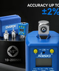 Half Inch Digital Torque Adapter Kit for Ratchets and Breaker Bars, 10 to 200 Nm, 2 Percent Accuracy, tool set close-up