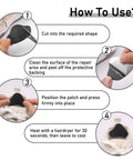 Step-by-step guide for applying 12 Piece Self Adhesive Inside Heel Pad For Shoe Heel Repair Patches Microfiber Leather Quick Fix