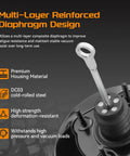 Multi-layer reinforced diaphragm design of Bulletproof Vacuum Power Brake Booster Straight Swap For Chevy Tahoe GMC Yukon Cadillac Escalade K1500 K2500 C1500 C2500 Suburban 1997 To 2000.