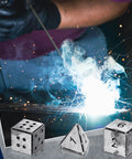 3 Piece Welding Practice Kit With Mild Steel Coupons And Triangle Plate shown in use during TIG MIG Gas Arc Stick Welding Training