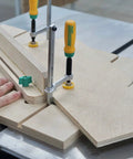 Matchfit Dovetail Clamps 2 Pack With Hardware Pack For Dovetail Grooves And One Half Inch 14 Degree Router Bit Profiles on table saw