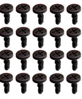 20Pcs Engine Bay Trim Panel Cover Plate Screw Clips Replacement For Cayenne 2003-2006 And 2008-2010 Fits 95557271000, black clips image