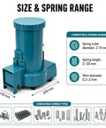 Heavy Duty Automatic Spring Separator For Small Coil Sorting With Centrifugal Vibration Tech and Spacious Hopper measuring 250mm tall.