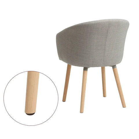 Heavy Duty Plastic Nail On Furniture Glides Smooth As Butter Chair Leg Pads For Table Floor Protectors on a wooden chair leg.