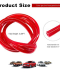 Flexible Silicone Fuel Line Hose For Motorcycle Dirt Bike ATV Red Anti Corrosion Gas Line Tubing High Temperature Vacuum