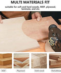 Heavy Duty Slab Flattening Router Bit With 4 Inch Shank And Cutting Diameter For Woodworking CNC Inserts on wood surfaces.