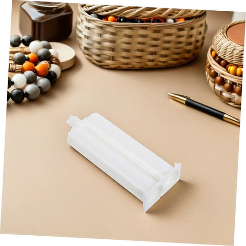 Plastic Adhesive Cartridge Set for Industrial Bonding 1 to 1 Ratio with Reliable Flow Control Precise Glue Dispensing 10 Pack Compatible With Standard Nozzles Ideal for Outdoor Repairs and Pro Grade Long Run Use, white cartridge