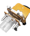 Professional Adjustable Mortising Jig And Sturdy Stainless Steel Slotting Guide Precision Wood Router Positioner top view with clear dust cover.