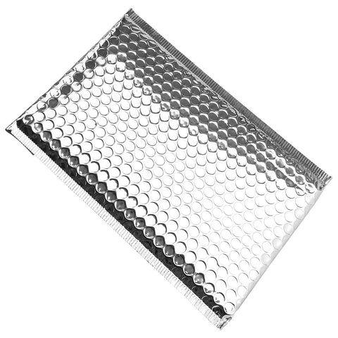 Single Metallic Bubble Mailer 6 By 9 Inch Silver Foil Padded Envelope for Mailing Packing Shipping Pro Grade Cushioned