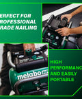 36V MultiVolt 2 Gallon Cordless Air Compressor On The Go Power For Pneumatic Finish Nailers And Tire Inflation Tool Body Only No Battery Included EC36DAQ4