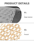 3 Sets Plastic Canvas Mesh Sheets Purse Making Kit With Hardware For Structured Bags Embroidered Handbag Craft Supplies To Prevent Sagging And Make Designs Pop, shape retention detail