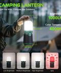 Person holding 4 in 1 Modular Camping Lantern Rechargeable Led Flashlight And Portable Camp Fan IPX4 Waterproof Outdoor Essentials Kit