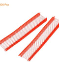 Snag These Badass Plastic Label Barbs That Slap Right Onto Garments And Gear Zero Fuss Threading Works Awesome With All Standard Label Guns Comes In A Bulk Pack Of 1000 Red Pieces, showing two strips of 1000 red plastic label barbs.