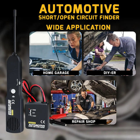 Open And Short Finder For Automotive Circuits Circuit Tester And Tone Generator Wire Tracer For 6 To 42V Cars Cable Breaker Locator Fault Finder Tool For Pro Grade Diagnostic And Easy DIY Friendly Wire Tracing Behind Panels
